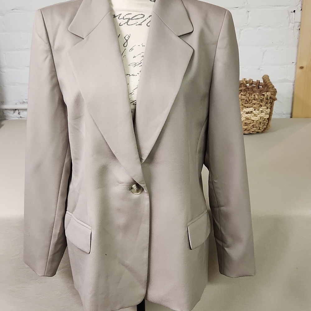 Pendleton Wool Blazer in Light Tan Size 16